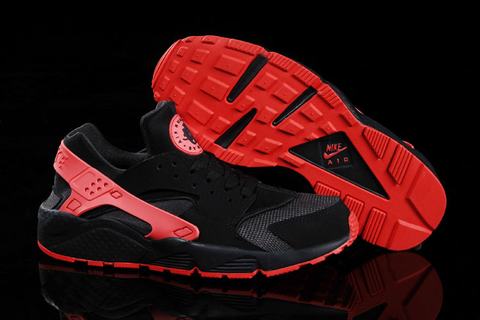 Nike Huarache Noir Et Rose Fluo